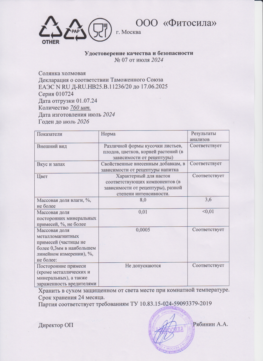 Паспорт №010724